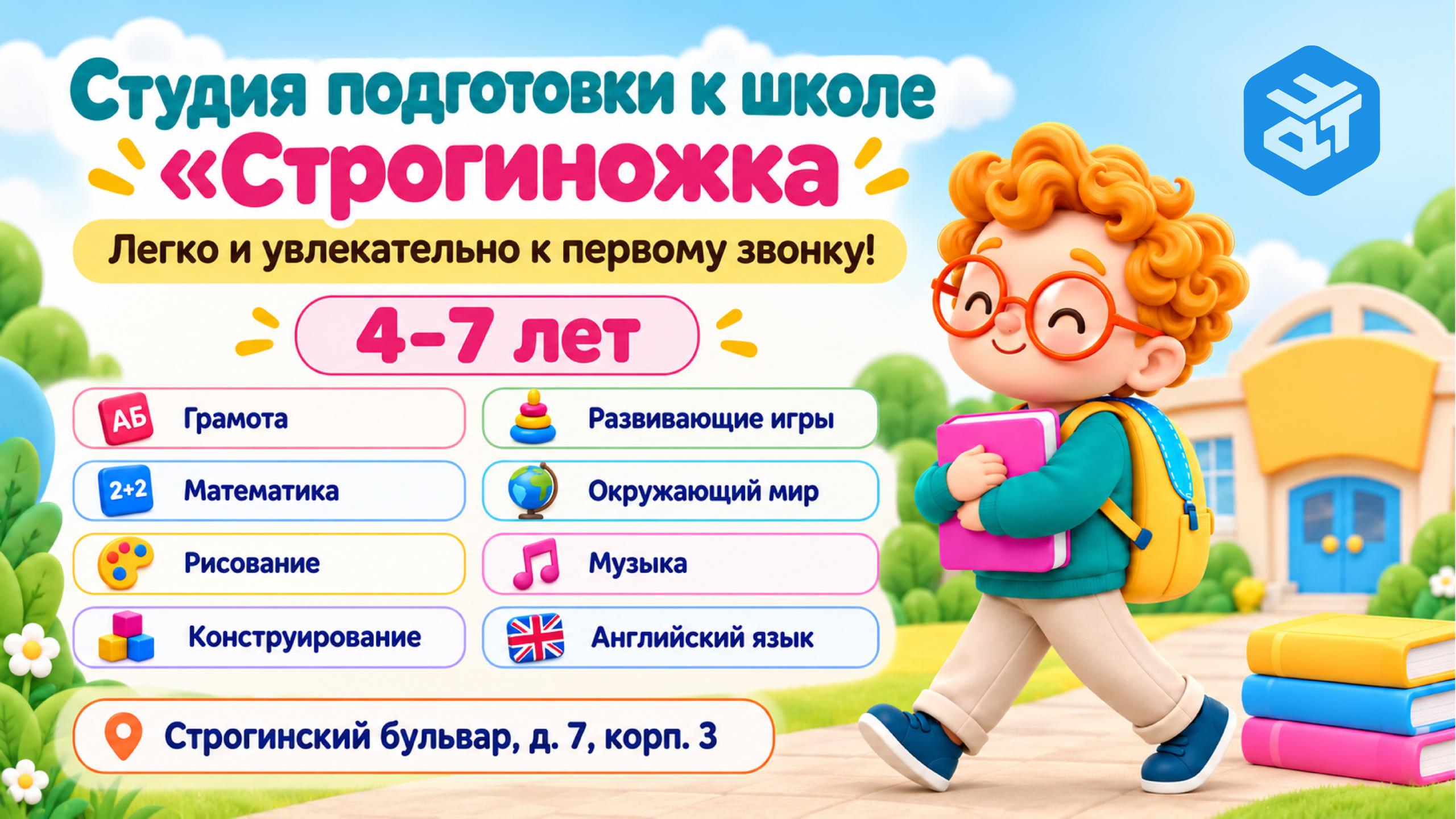 Студия подготовки к школе «Строгиножка»