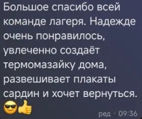 Отзывы родителей о летних программах ЦДТ «Строгино» — изображение 1